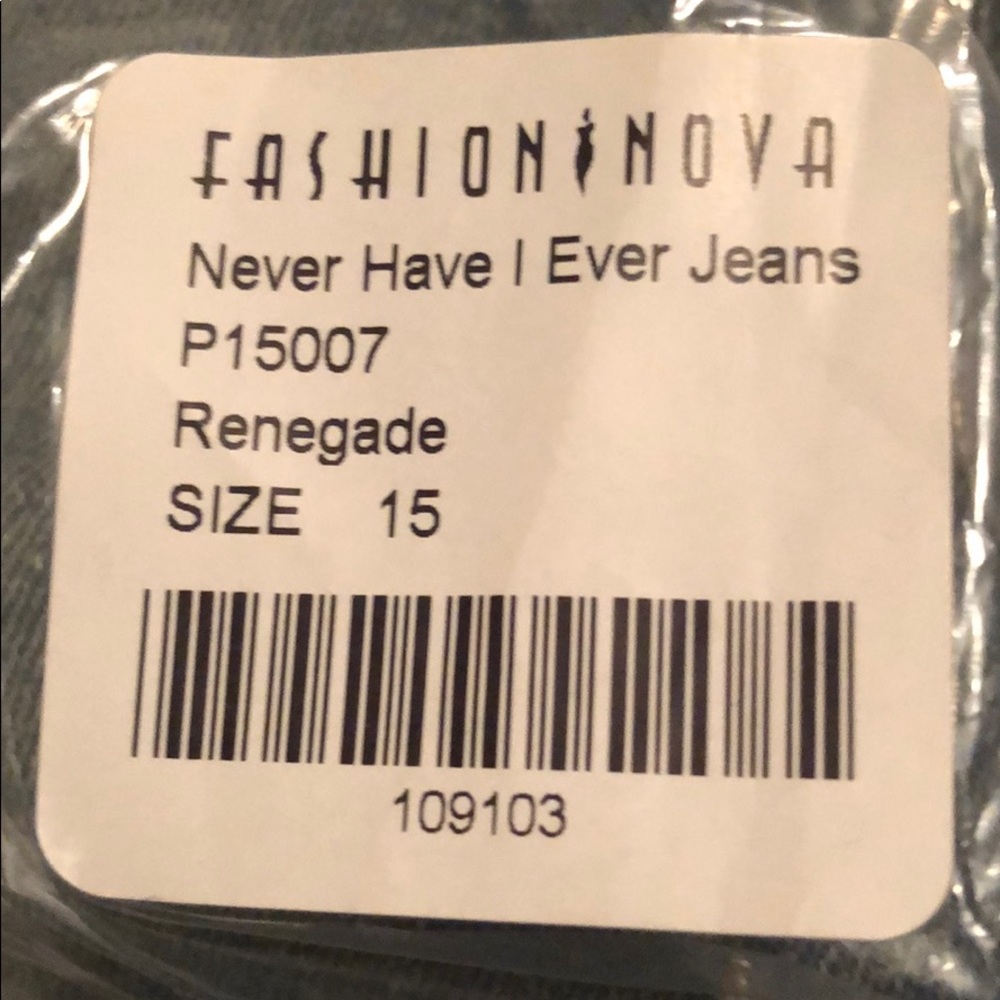 Fashion nova renegade size 15